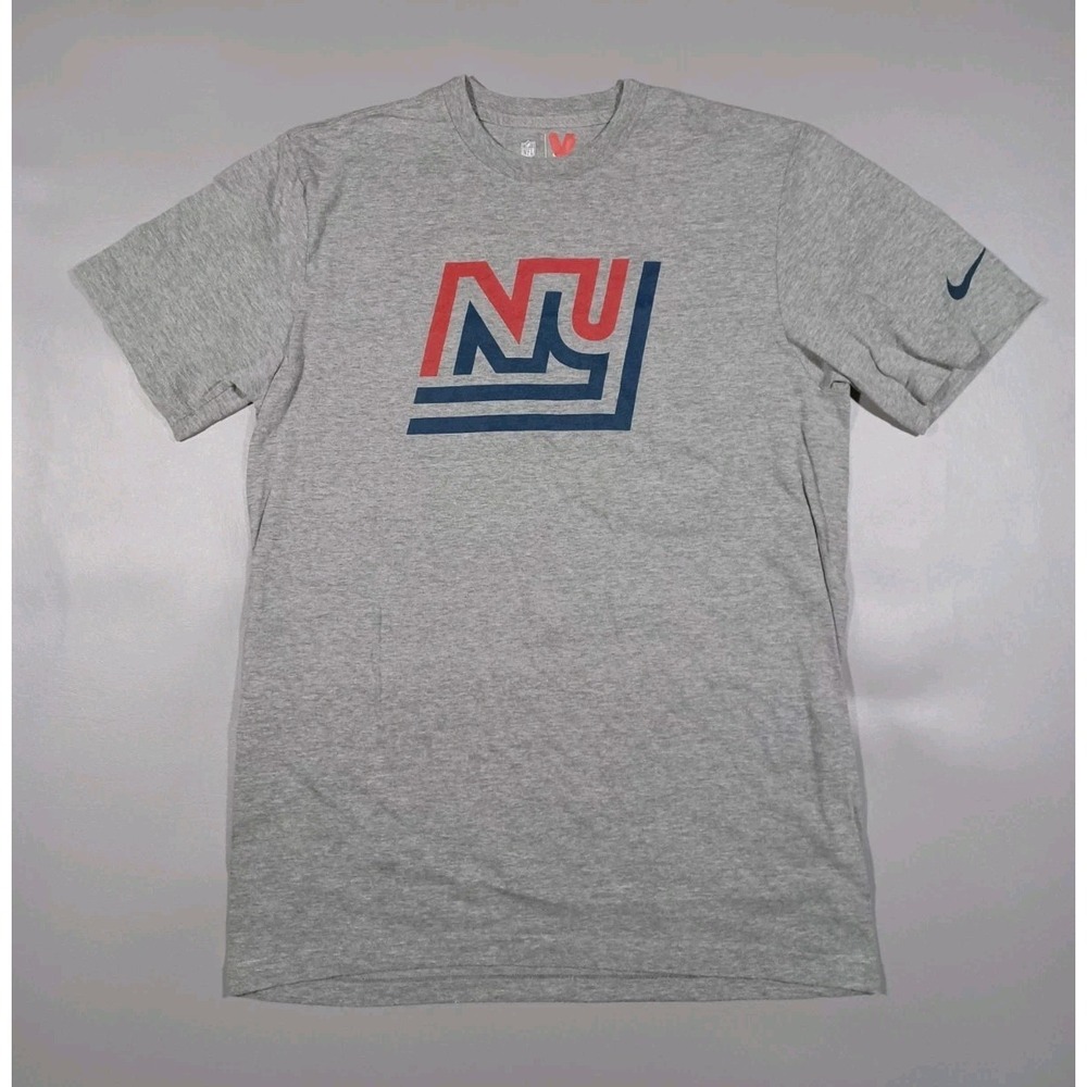 New York Giants Shirt Mens M Gray Short Sleeve Nike NFL